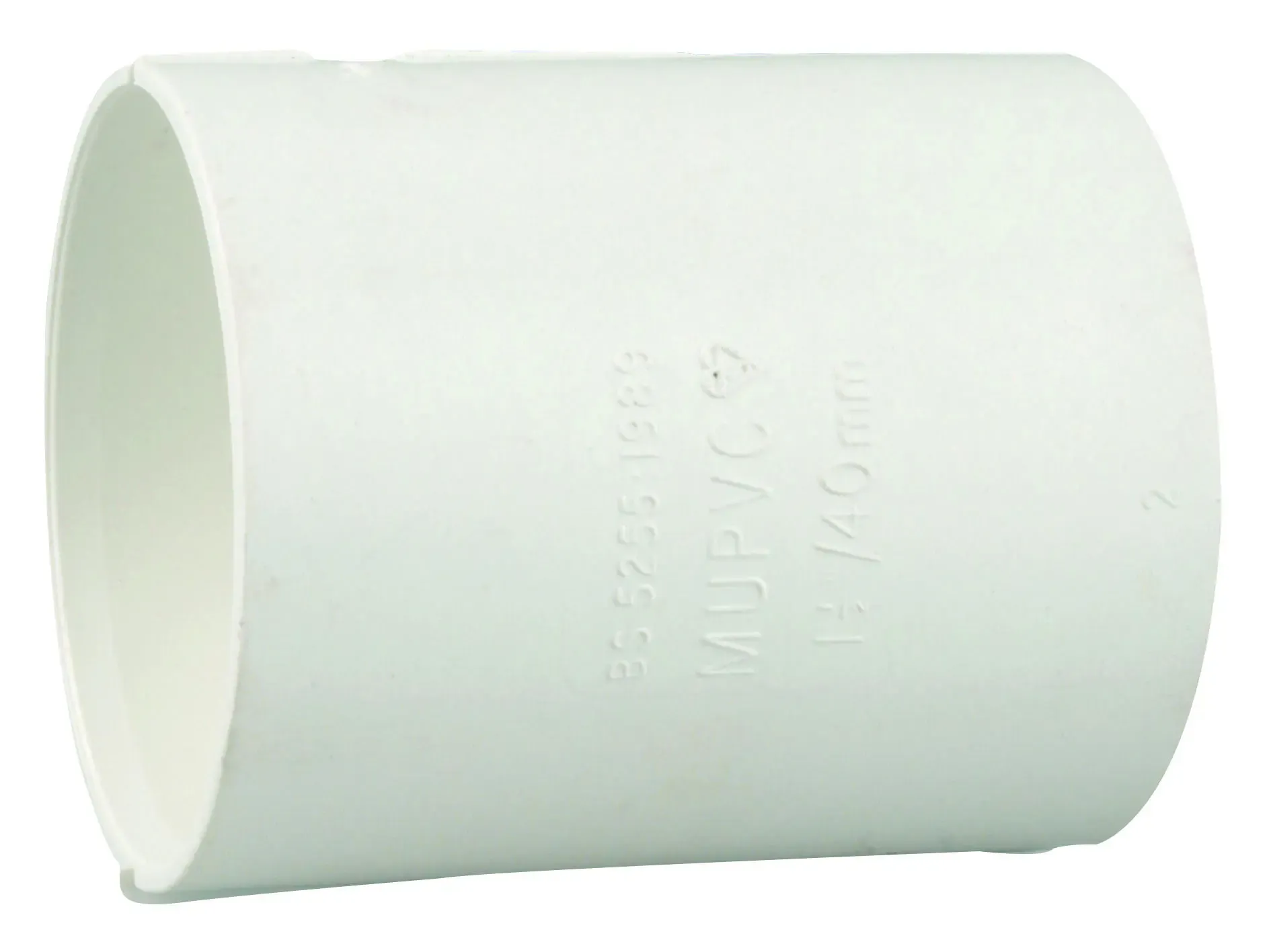 Double Socket 32mm White