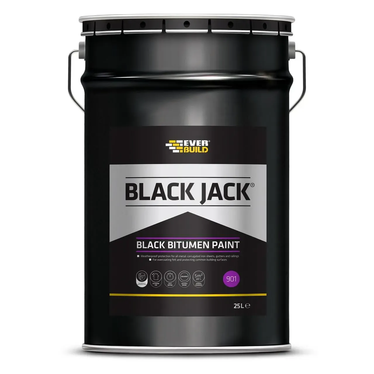 Black Bitumen Paint 25L