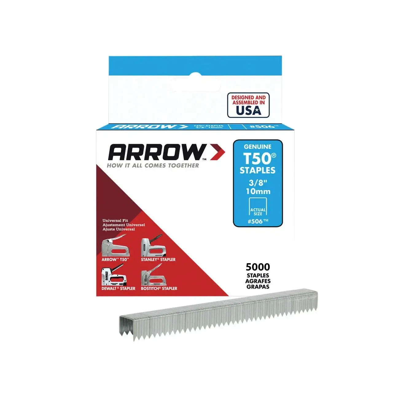 Staples 10mm (3/8in) (Qty.5000)