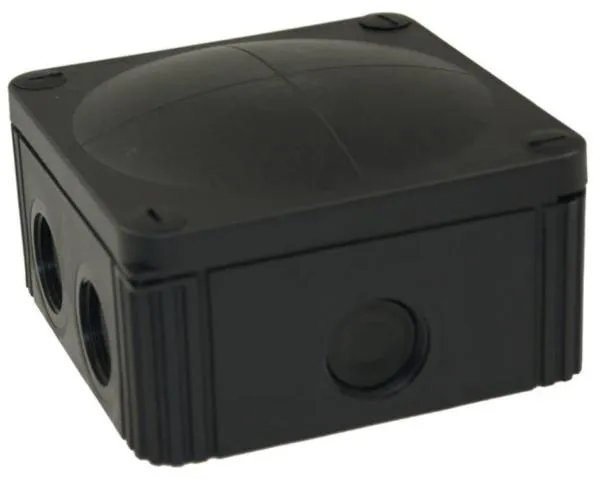 Wiska Junction Box 110x110x66mm (Black)