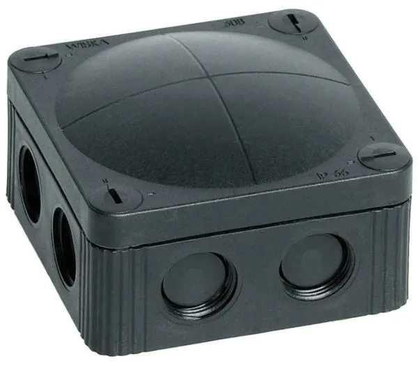 Wiska Junction Box 85x85x51mm (Black)