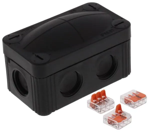 Wiska Junction Box 85x49x51mm (Black)