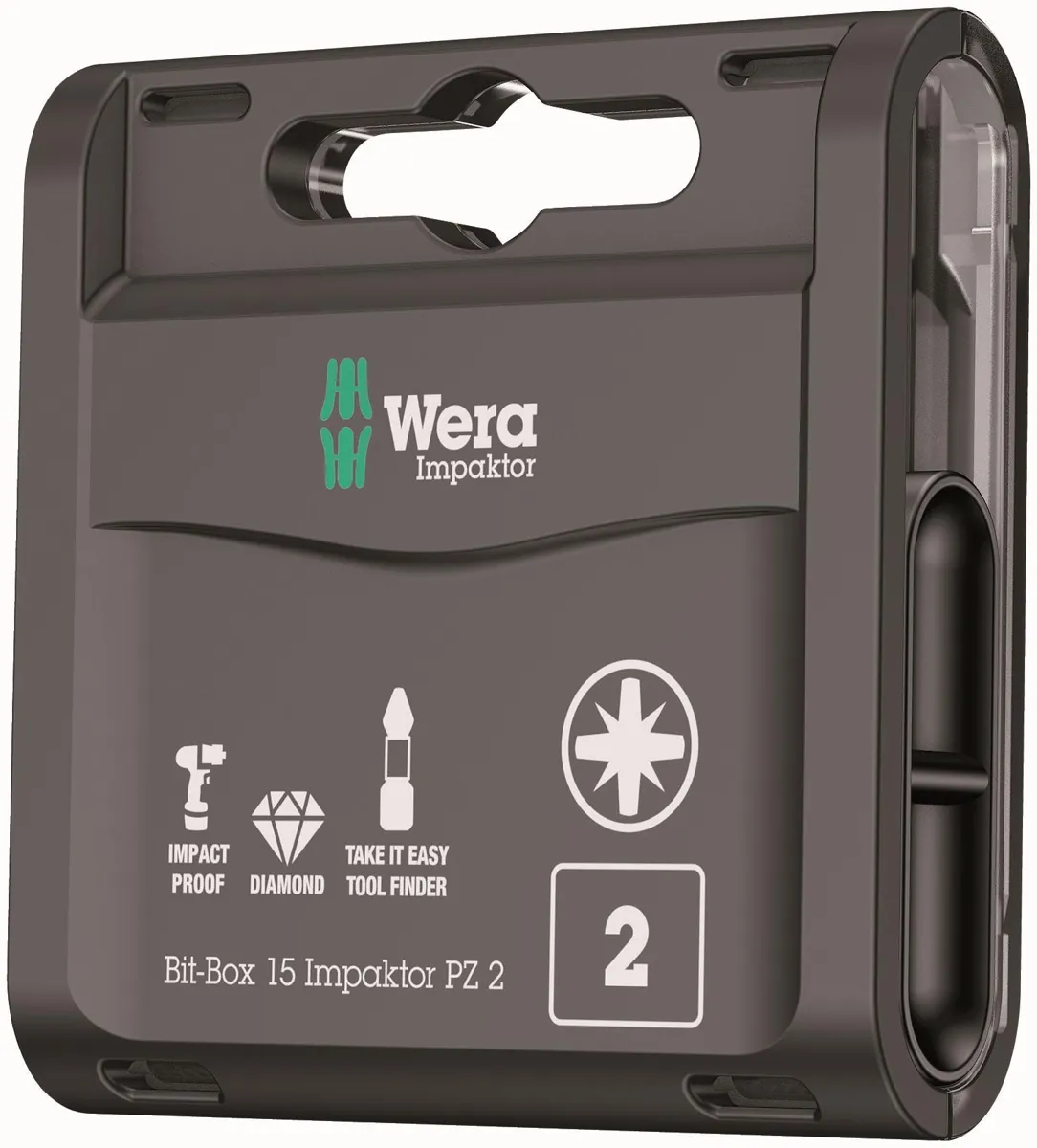 Wera Bit-Box 15 Piece Impaktor PZ2 TriTorsion Impact Bits