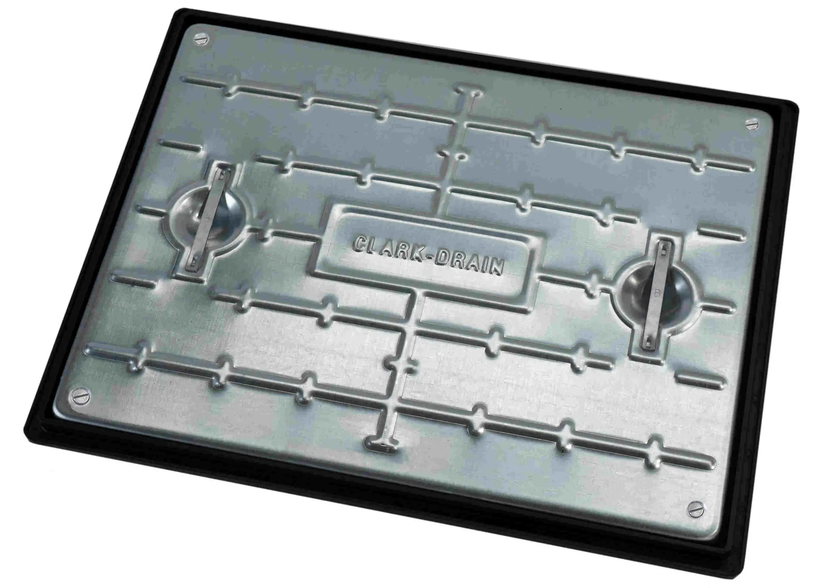 Manhole Cover & Frame Sealed & Locking, Galvanised Steel, 450mm x 600mm, 5 Tonne