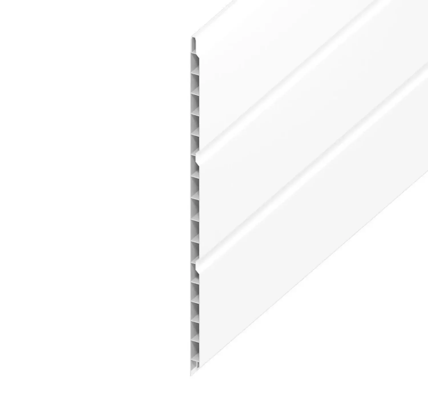 Soffit Board Fluted White 300 x 9mm x 5m