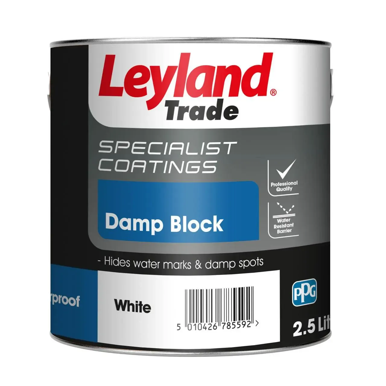 Leyland Trade Damp Block White 2.5L