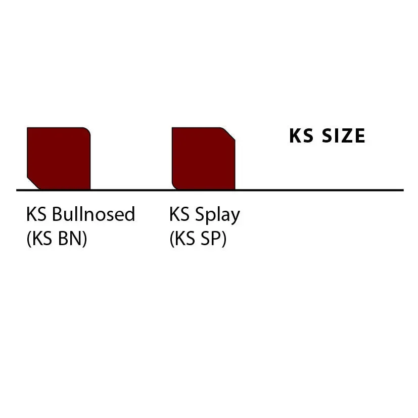 Small Bullnosed Charcoal Kerb Pack 125mm x 100mm x 127mm