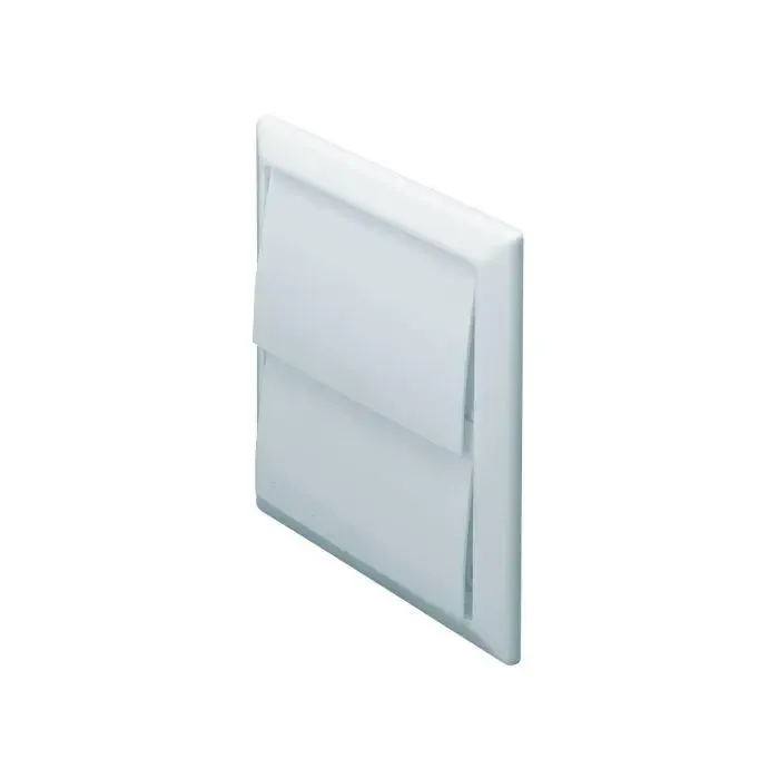 Wall Outlet With Gravity Flaps, White