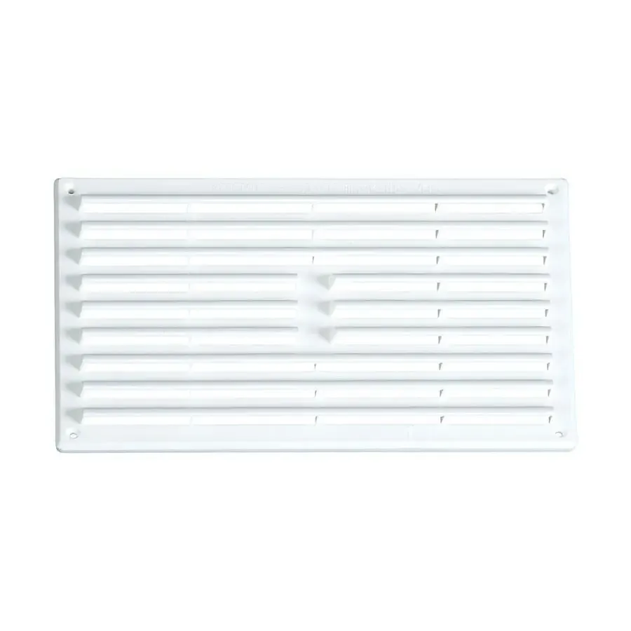 Plastic Louvred Vent 9 x 9 White