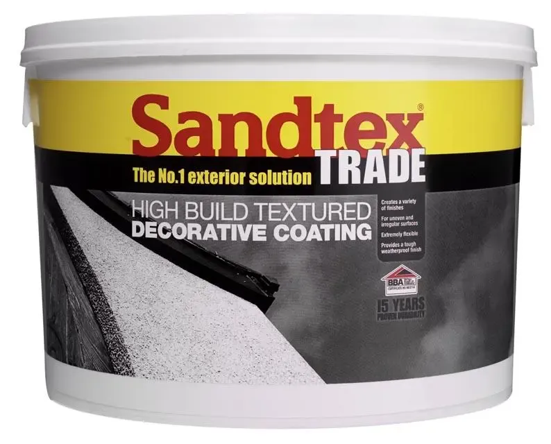 Trade High Build Textured Coating 15kg White