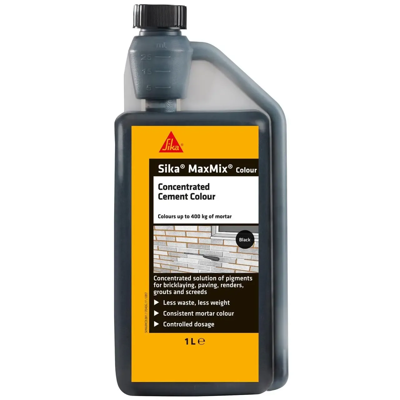 Sika MaxMix Concentrated Cement Black 1L