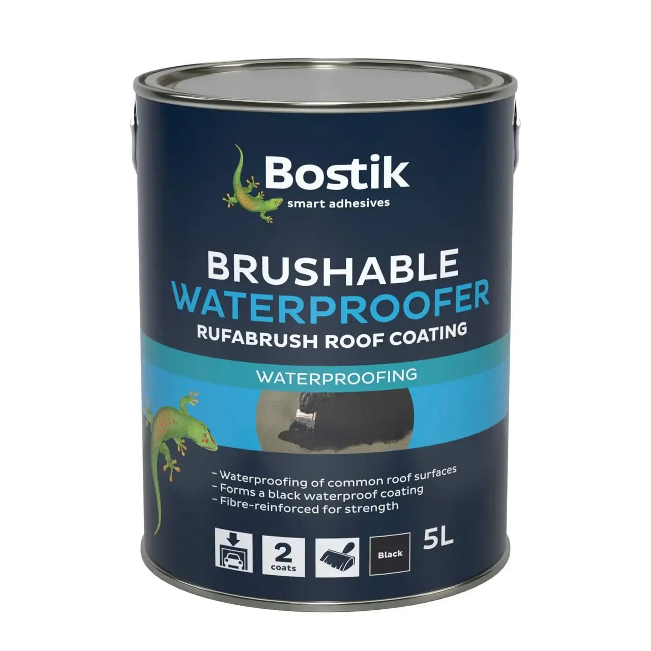 Brushable Waterproofer for Roofs 5L - Black