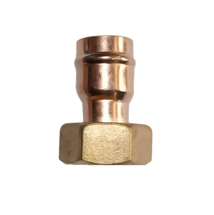 Solder Ring Fitting Straight Connector 15 mm x 1/2" Tap