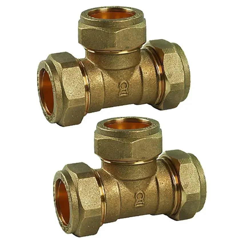 Equal Tee Compression Fitting 28mm (Qty.2)