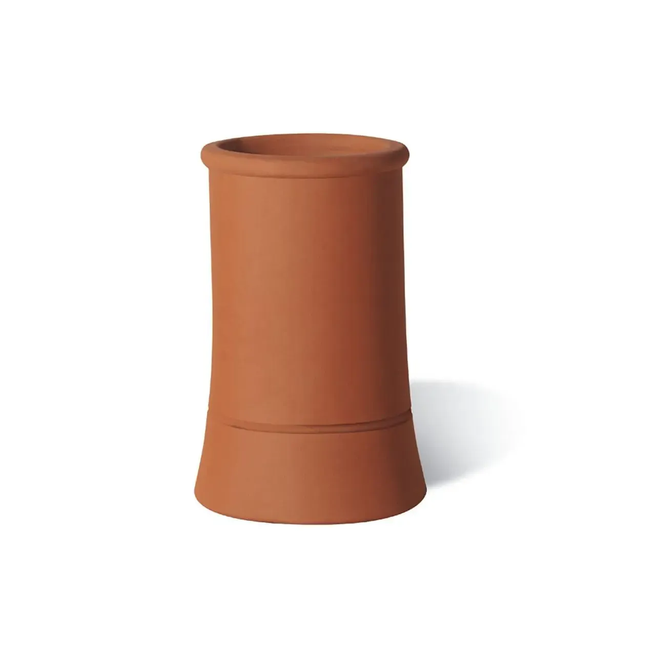 Terracotta Chimney Pot Plain Roll Top Red 750mm