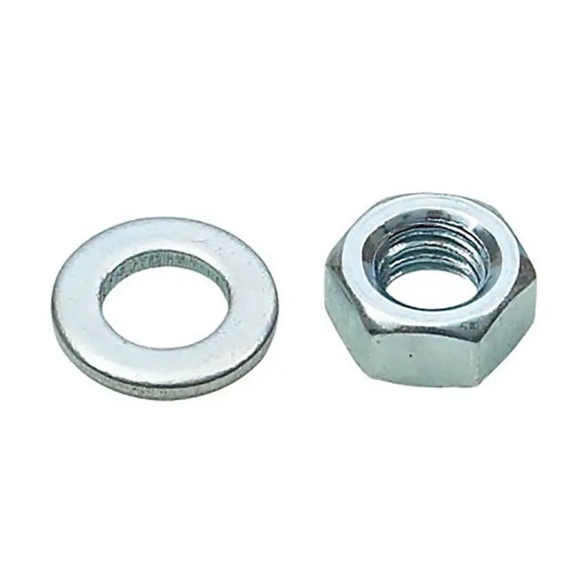 M6 Nut and Washer Set, Zinc Plated (Qty.20)