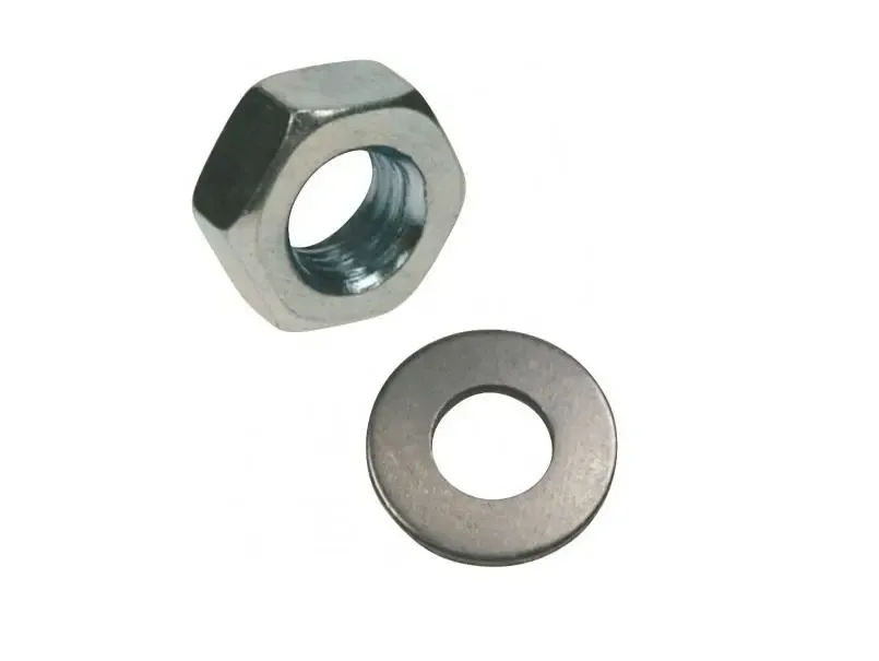 M8 Nut and Washer Set, Zinc Plated (Qty.100)