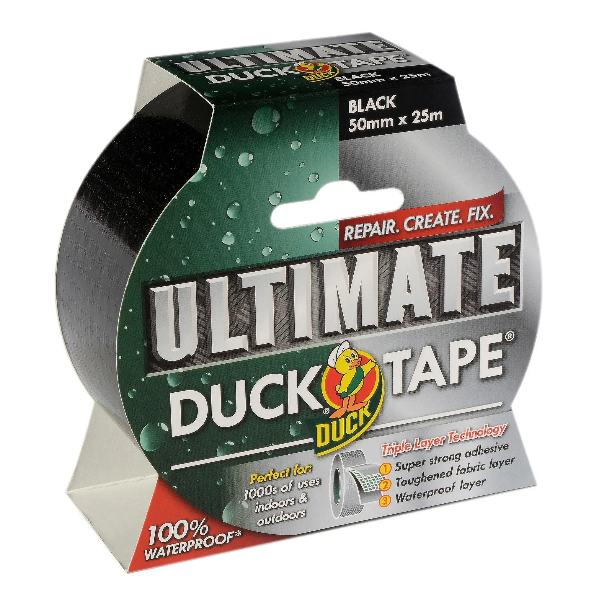 Duct Tape - Color: Black, Size: 50mm x 25m