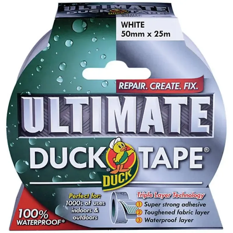 Duct Tape - Color: White, Size: 50mm x 50m