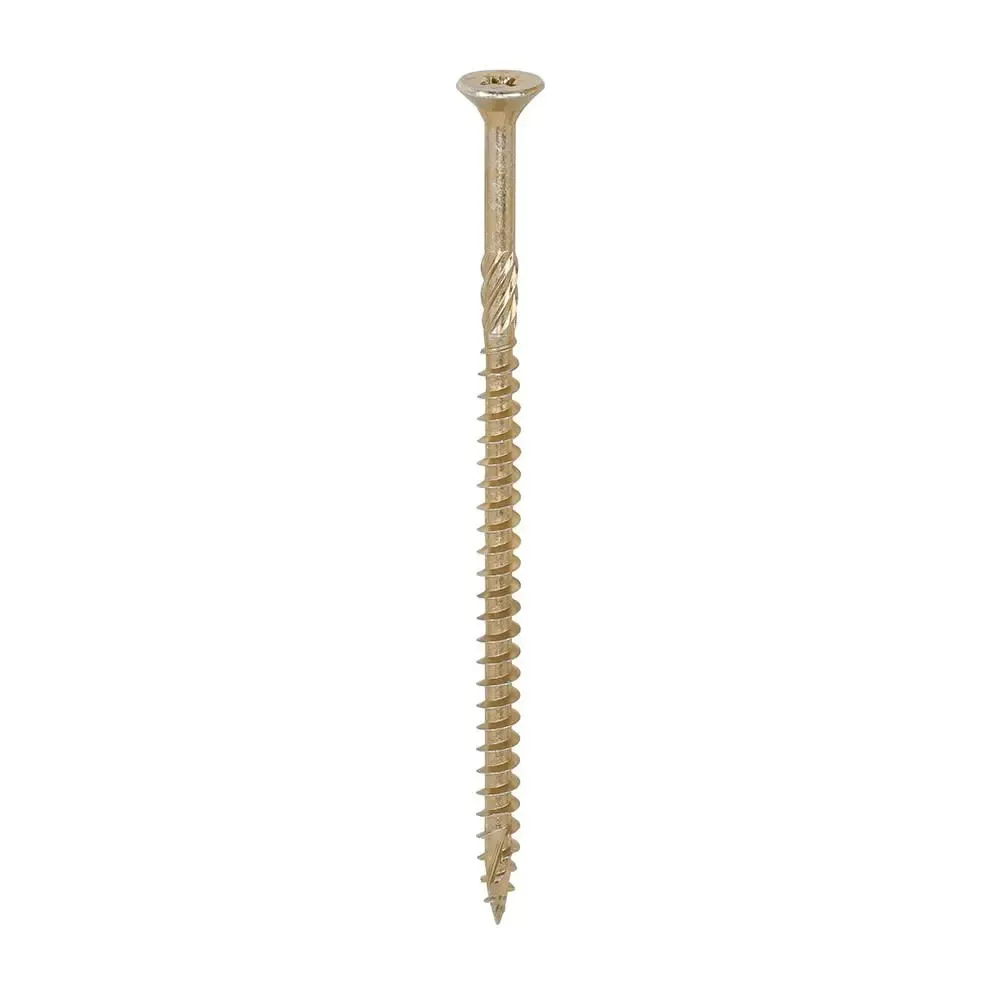 Strong-Fix Multi-Purpose Premium Screws PZ Double Countersunk Yellow 5.0mm x 100mm (Qty.100)