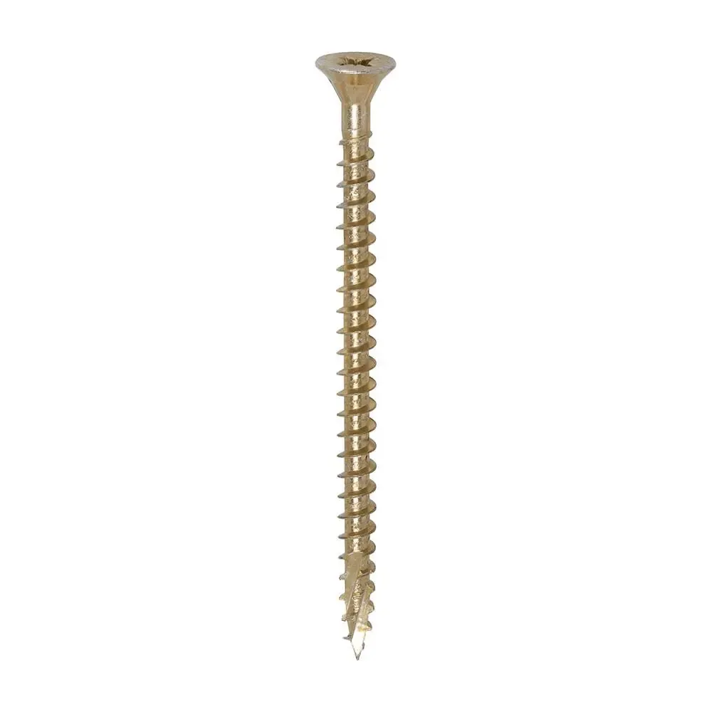 Strong-Fix Multi-Purpose Premium Screws PZ Double Countersunk Yellow 5.0mm x 75mm (Qty.200)