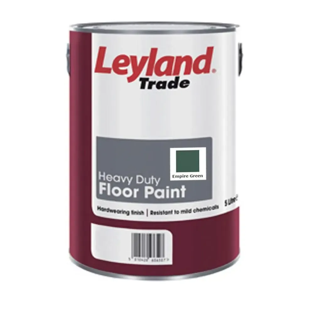 Leyland Trade Heavy Duty Floor Paint Empire Green 5L