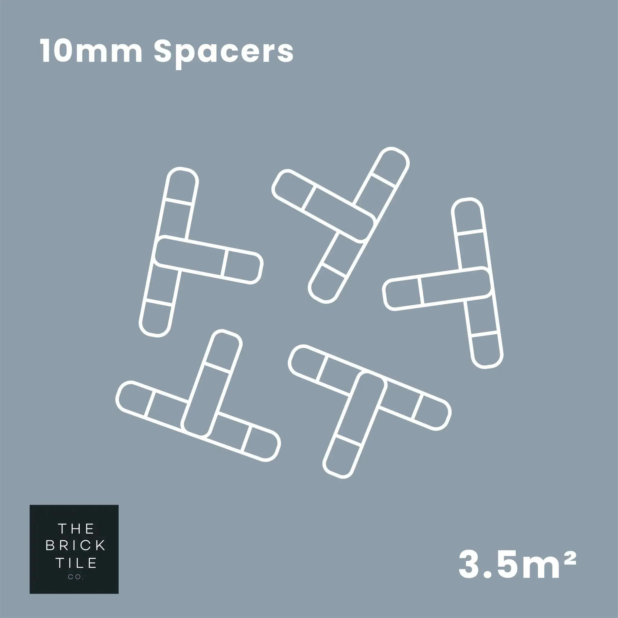 Brick Slip Tile Spacers, 10mm (Qty.200)