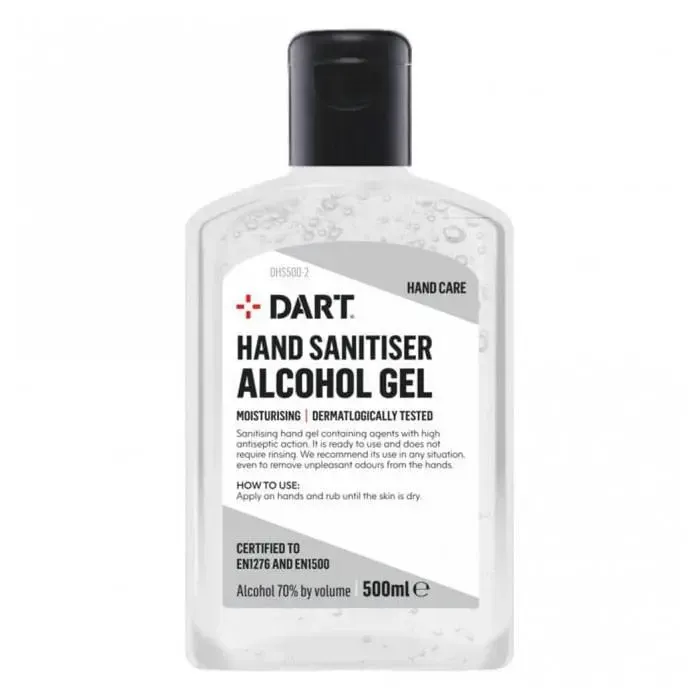 Sanitiser Gel for Hands, 500ml with Flip Top