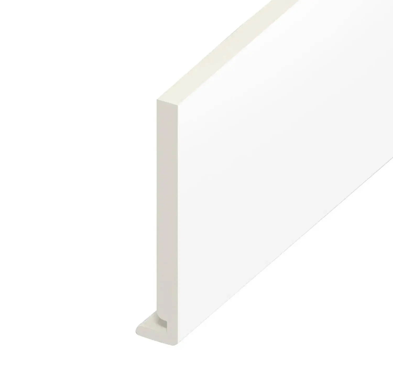 Fascia Board Square White 150 x 16mm x 5m