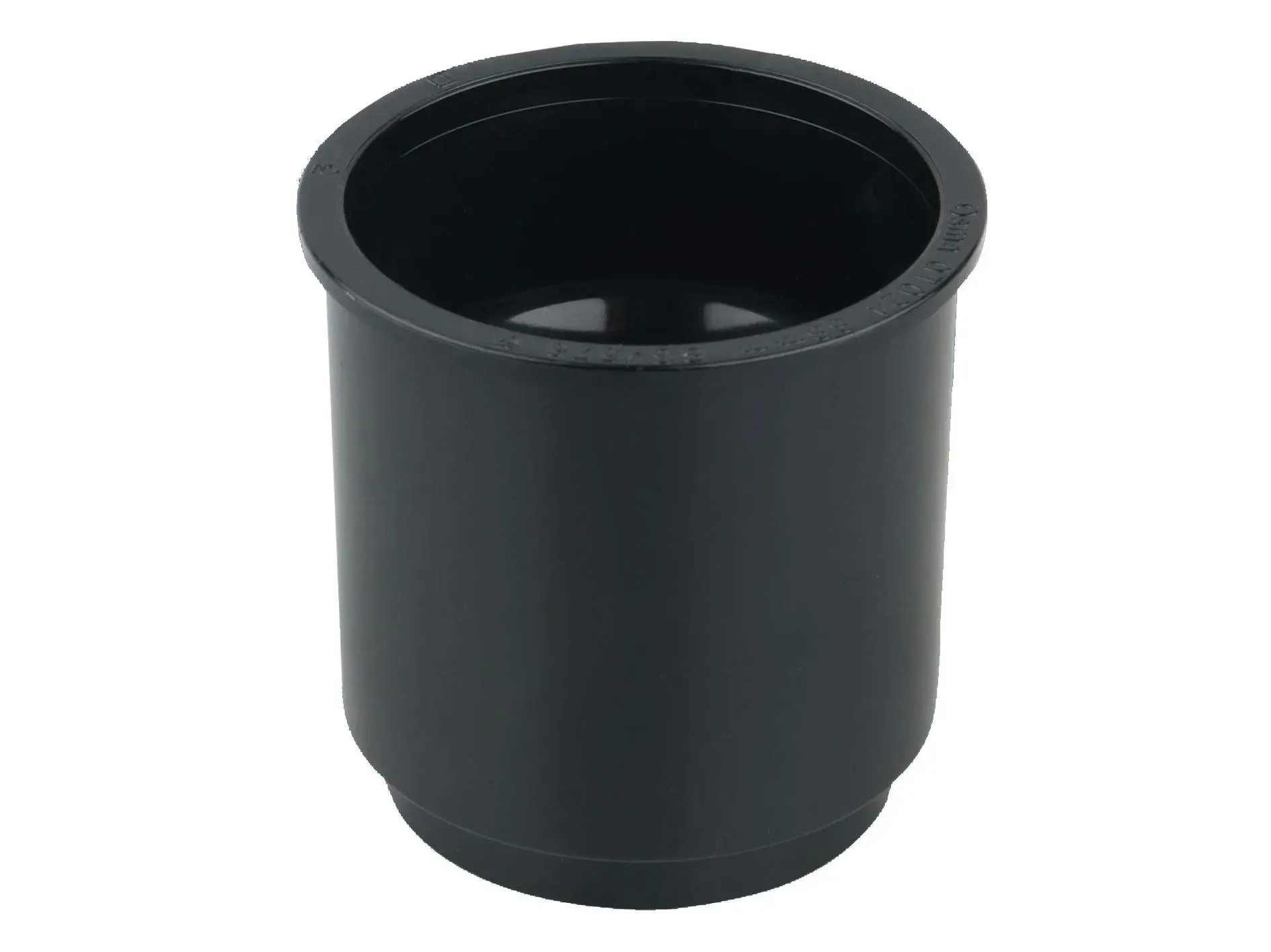 Round Pipe 68mm Connector - Black