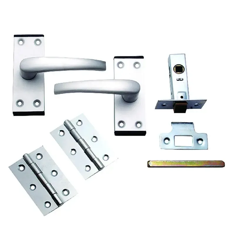 Oxford Complete Latch Door Pack in Satin Anodised Aluminium