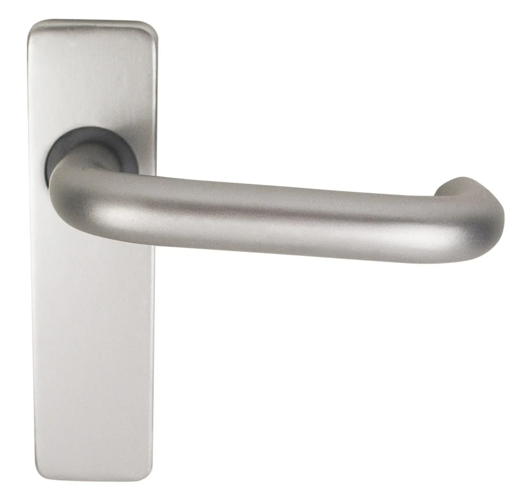 Round Bar Lever On Concealed Backplate Fire Door Handle 19mm Diameter (Qty.2)