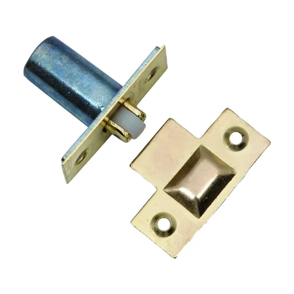 Adjustable Roller Catch - Electro Brass