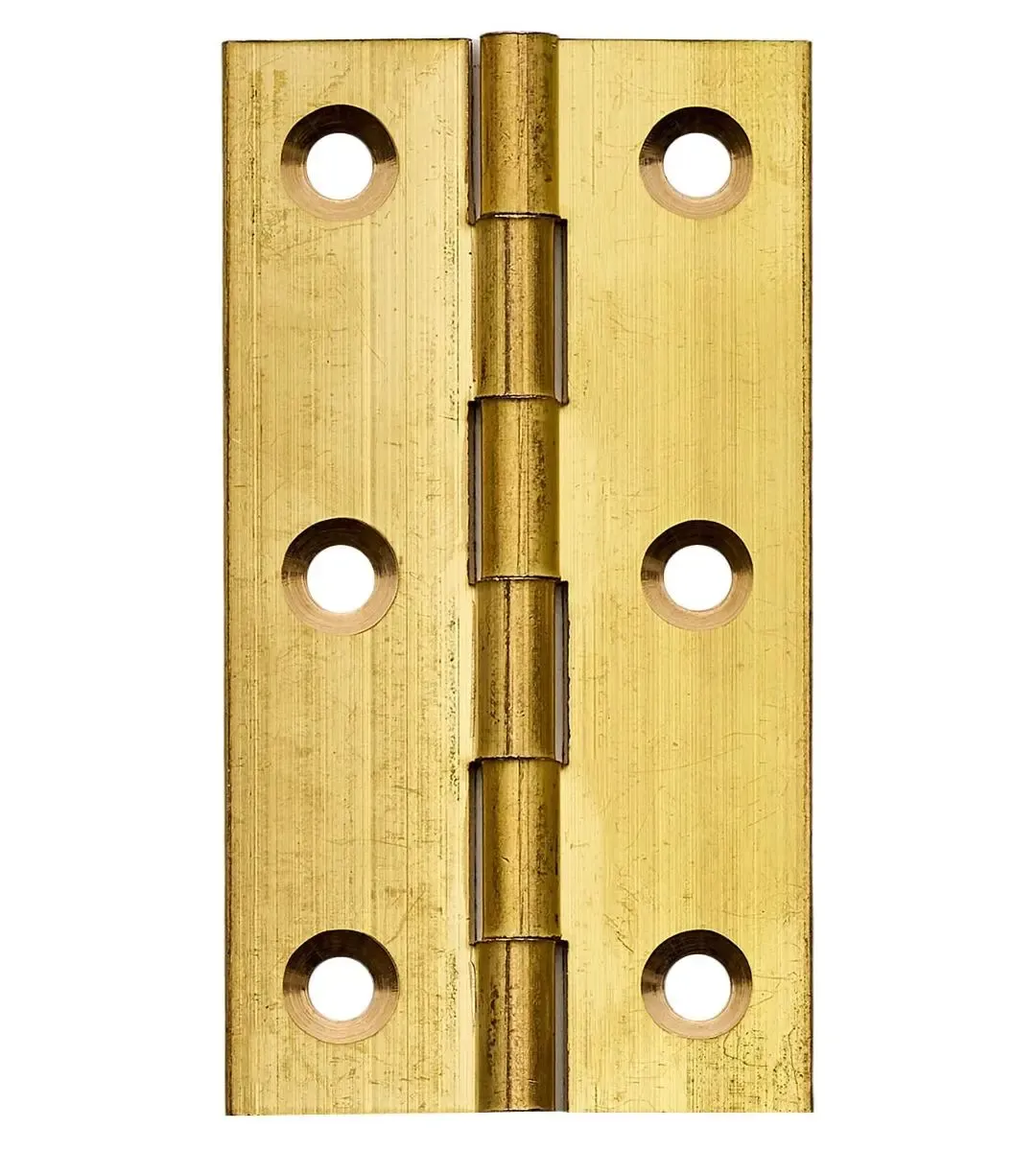 Brass Solid Drawn Hinge, 75mm (Qty.2)