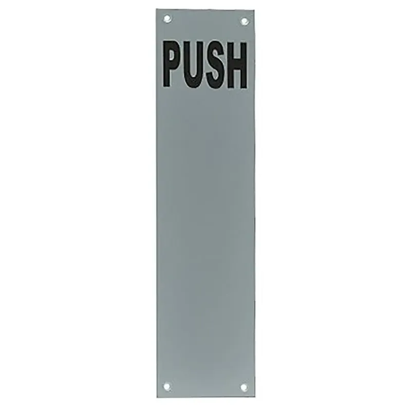 Finger Plate Push Satin Anodised Aluminium 300 x 75mm