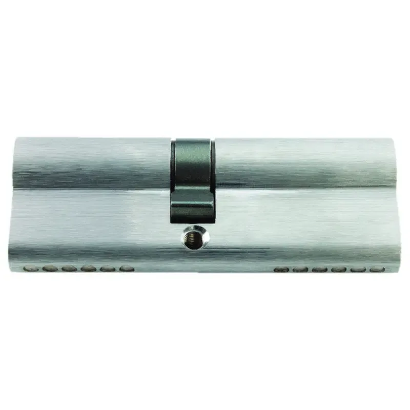 Euro Cylinder Lock - Double Cylinder - 40 x 45mm - Satin