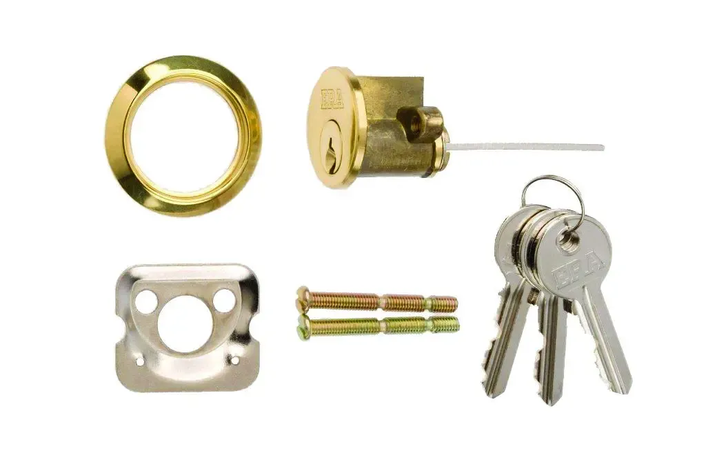 Polished Brass Replacement Cylinder with 3 Keys