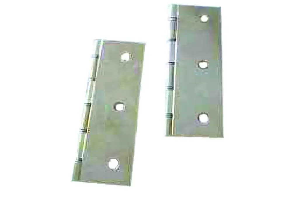 Double Steel Washered Hinge, Polished Brass, 75 x 50mm (Qty.2)