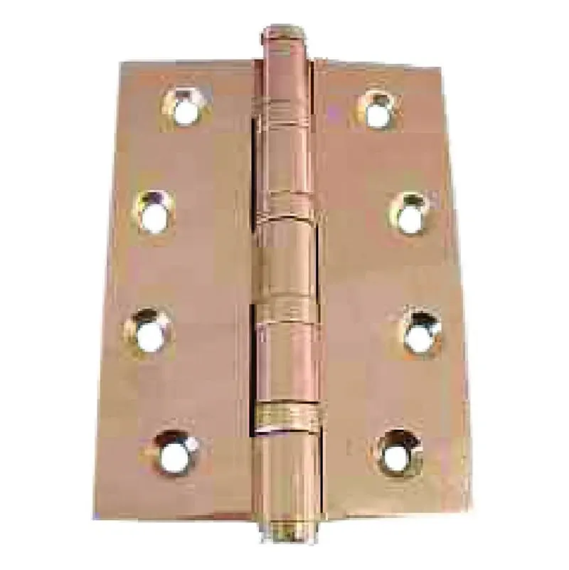 4 Ball Bearing Butt Hinge, Polished Brass, 100 x 75 x 3mm (Qty.2)