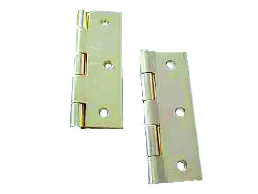 Butt Hinge, Chrome Plated, 75mm, Fixed Pin (Qty.2)