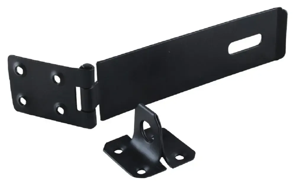 Safety Hasp & Staple - Black - 150mm