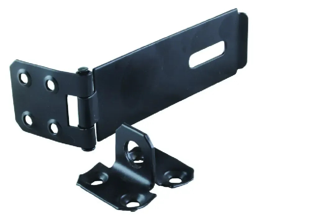 Safety Hasp & Staple - Black - 112mm