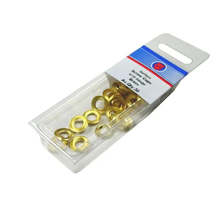 Brass Screw Cups 7-8 (Qty.30)
