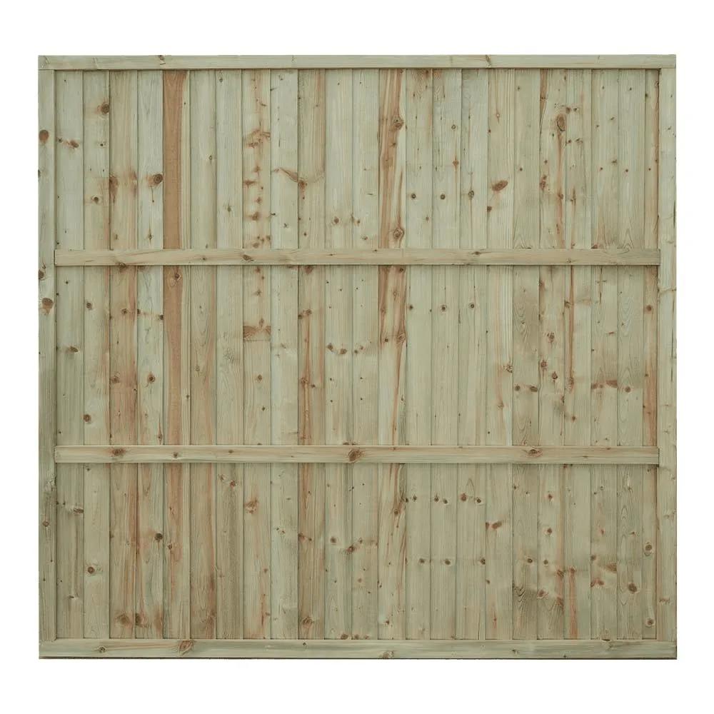 Superior Featheredge Fence Panel Green 1830 x 1800mm (6x6ft)