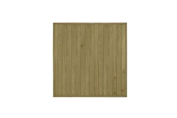 Vertical Tongue & Groove Fence Panel Natural 1830 x 1830mm (6x6ft)