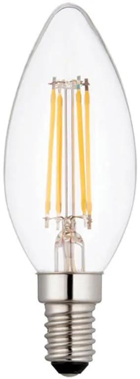 Lamp, LED E14 Filament, Candle Shape Dimmable