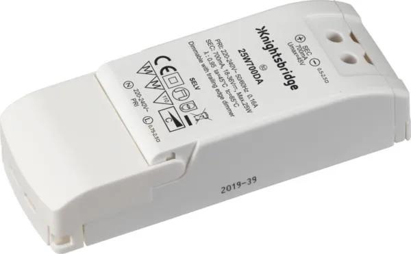 IP20 700mA 25W LED Dimmable Driver – Constant Current