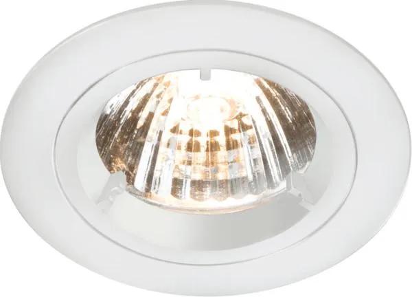 IP20 230V/ GU10 White Recessed Fixed Twist & Lock Downlight