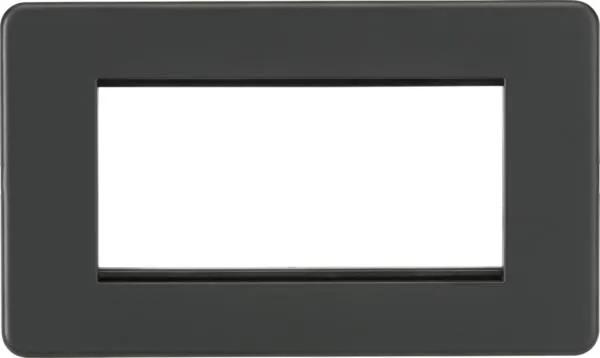 Screwless 4G Modular Faceplate – Anthracite