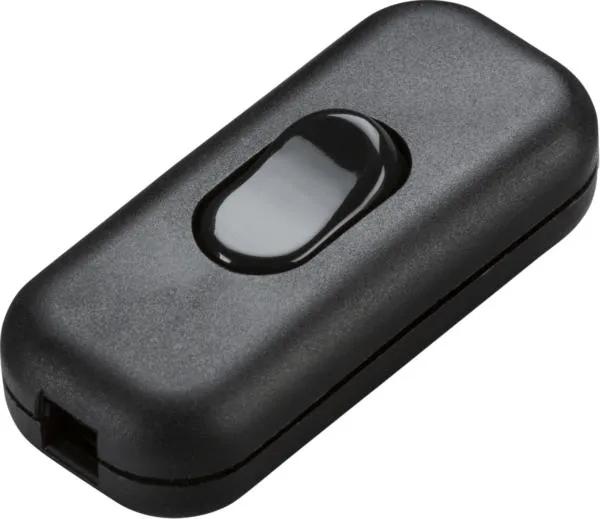 6A DP Inline Cord Switch – Black
